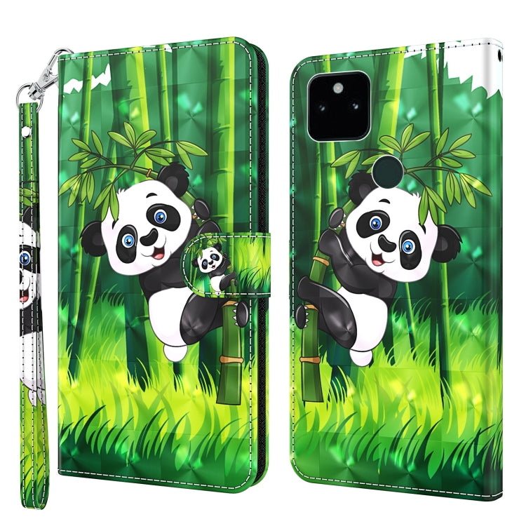 3D Painting Pattern TPU + PU Leather Phone Case, For Google Pixel 5a 5G, For Google Pixel 6, For Google Pixel 6 Pro, For Google Pixel 7 5G