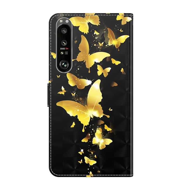 3D Painting Pattern TPU + PU Leather Phone Case, For Sony Xperia 1 II, For Sony Xperia 1 III, For Sony Xperia 5 II, For Sony Xperia 10 II, For Sony Xperia 10 III