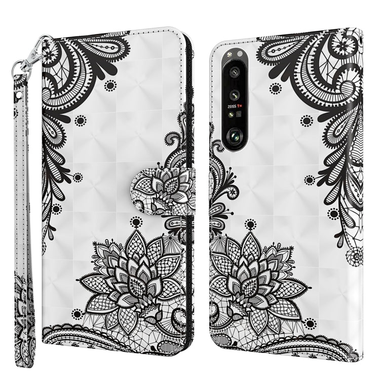 3D Painting Pattern TPU + PU Leather Phone Case, For Sony Xperia 1 II, For Sony Xperia 1 III, For Sony Xperia 5 II, For Sony Xperia 10 II, For Sony Xperia 10 III