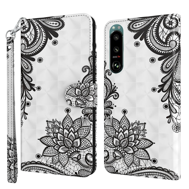 3D Painting Pattern TPU + PU Leather Phone Case, For Sony Xperia 1 II, For Sony Xperia 1 III, For Sony Xperia 5 II, For Sony Xperia 10 II, For Sony Xperia 10 III