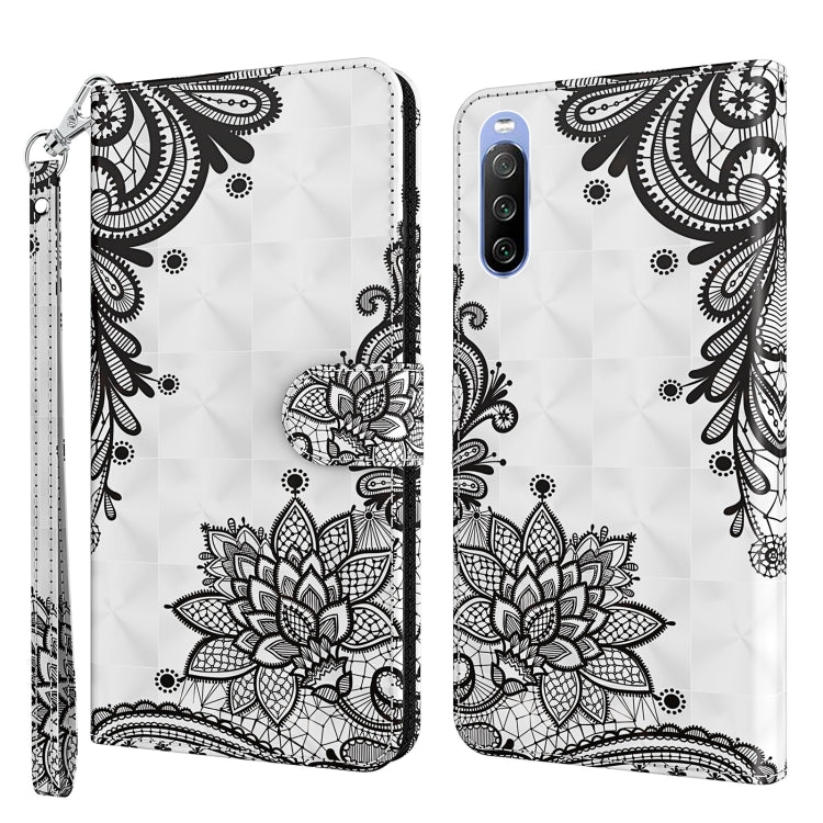 3D Painting Pattern TPU + PU Leather Phone Case, For Sony Xperia 1 II, For Sony Xperia 1 III, For Sony Xperia 5 II, For Sony Xperia 10 II, For Sony Xperia 10 III