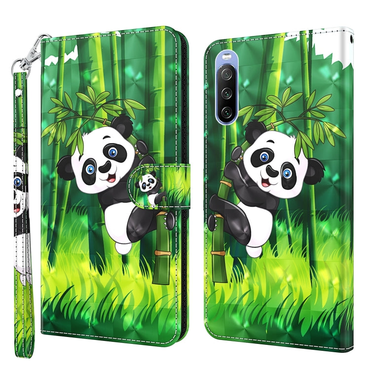 3D Painting Pattern TPU + PU Leather Phone Case, For Sony Xperia 1 II, For Sony Xperia 1 III, For Sony Xperia 5 II, For Sony Xperia 10 II, For Sony Xperia 10 III