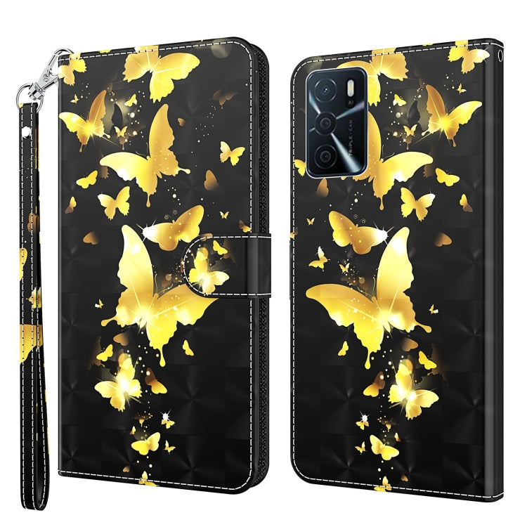 3D Painting Pattern TPU + PU Leather Phone Case, For OPPO A16 / A54 5G, For Sony Xperia 5 III