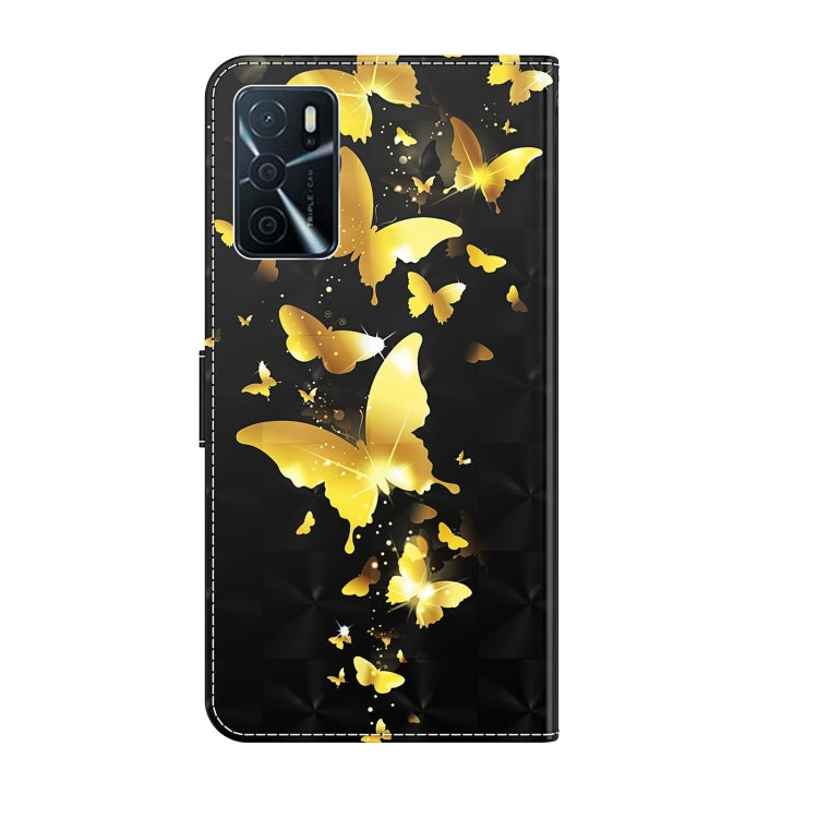3D Painting Pattern TPU + PU Leather Phone Case, For OPPO A16 / A54 5G, For Sony Xperia 5 III