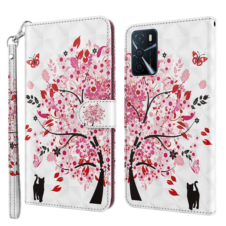 3D Painting Pattern TPU + PU Leather Phone Case, For OPPO A16 / A54 5G, For Sony Xperia 5 III