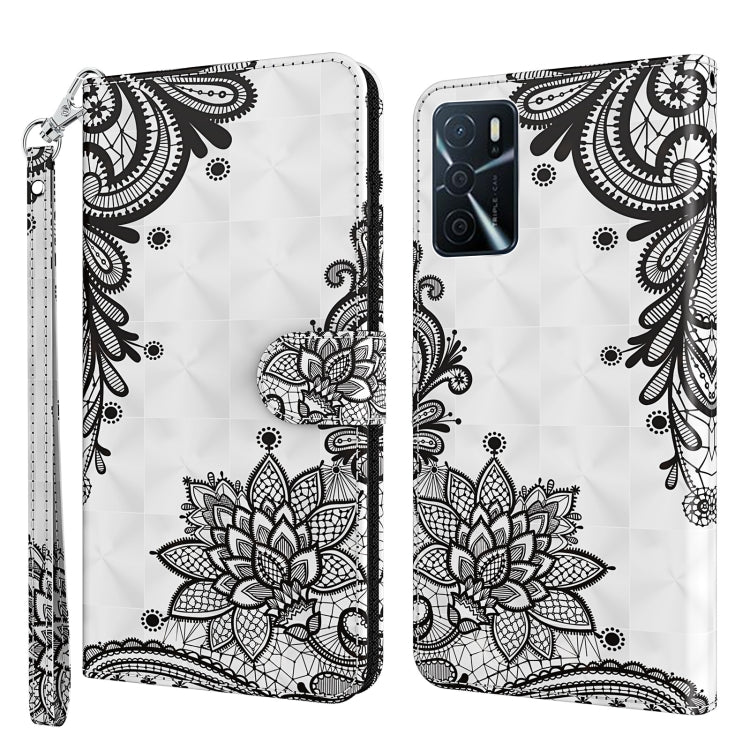 3D Painting Pattern TPU + PU Leather Phone Case, For OPPO A16 / A54 5G, For Sony Xperia 5 III