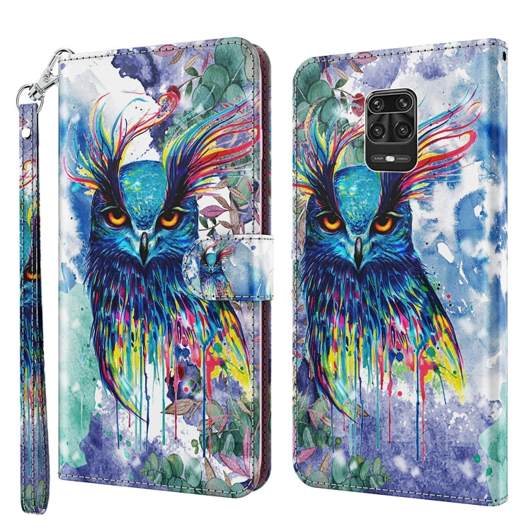 3D Painting Pattern TPU + PU Leather Phone Case, For Xiaomi Poco M4 Pro, For Xiaomi Poco X4 Pro 5G, For Xiaomi Redmi Note 10 Lite, For Xiaomi Redmi Note 11