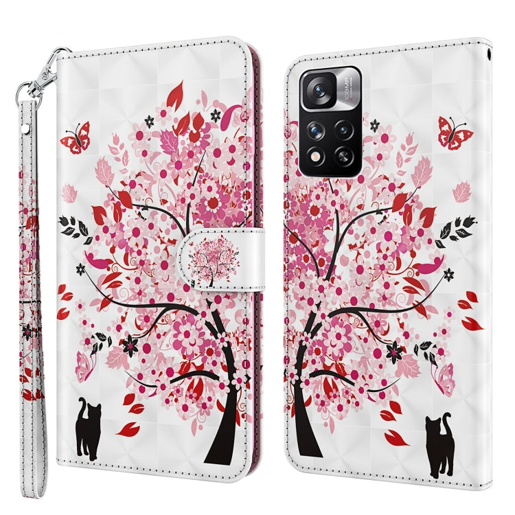 3D Painting Pattern TPU + PU Leather Phone Case, For Xiaomi Poco M4 Pro, For Xiaomi Poco X4 Pro 5G, For Xiaomi Redmi Note 10 Lite, For Xiaomi Redmi Note 11