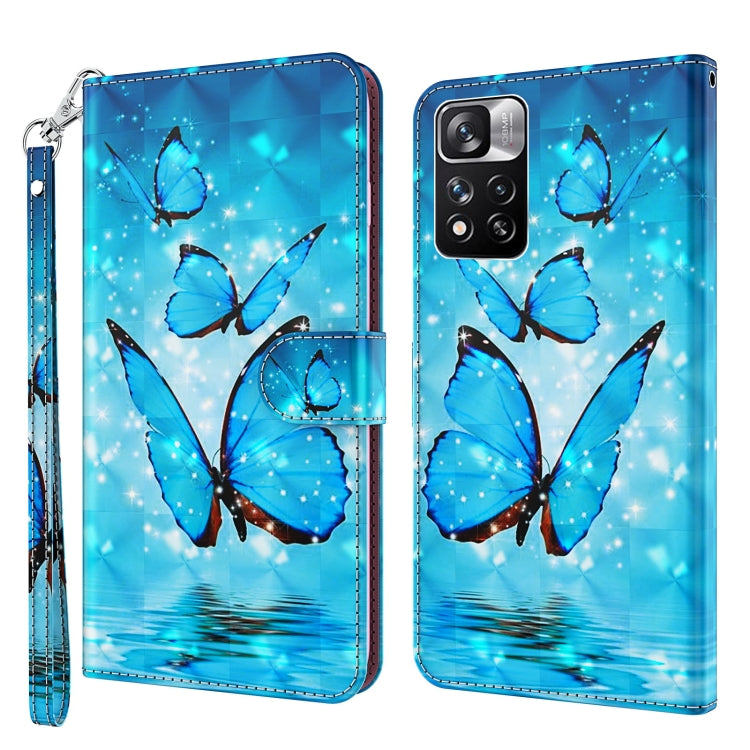 3D Painting Pattern TPU + PU Leather Phone Case, For Xiaomi Redmi Note 11 Pro / 11 Pro+, For Xiaomi Redmi Note 8 2021, For Xiaomi Redmi 10, For Xiaomi Redmi 10C International Version