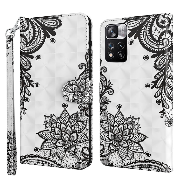 3D Painting Pattern TPU + PU Leather Phone Case, For Xiaomi Redmi Note 11 Pro / 11 Pro+, For Xiaomi Redmi Note 8 2021, For Xiaomi Redmi 10, For Xiaomi Redmi 10C International Version
