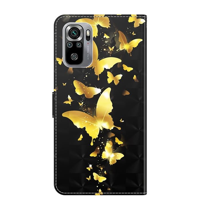 3D Painting Pattern TPU + PU Leather Phone Case, For Xiaomi Redmi Note 10 / 10S, For Xiaomi Redmi Note 10 5G, For Xiaomi Redmi Note 11 4G International, For Xiaomi Redmi Note 11 Pro 4G / 5G International Version