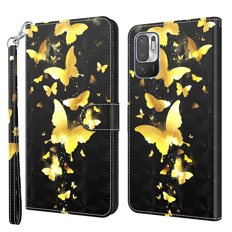3D Painting Pattern TPU + PU Leather Phone Case, For Xiaomi Redmi Note 10 / 10S, For Xiaomi Redmi Note 10 5G, For Xiaomi Redmi Note 11 4G International, For Xiaomi Redmi Note 11 Pro 4G / 5G International Version
