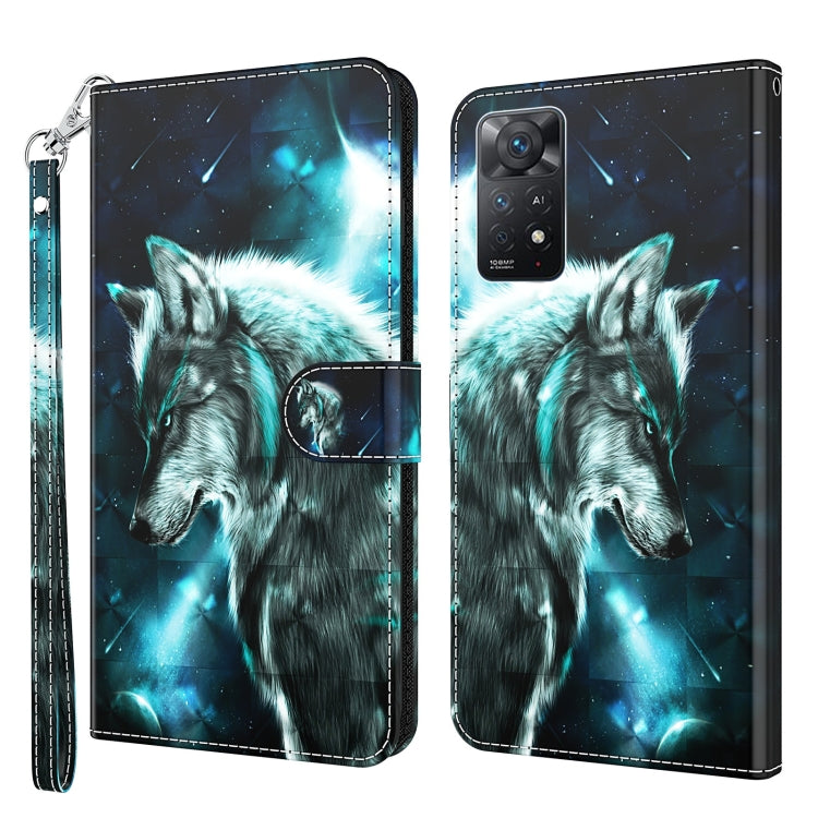 3D Painting Pattern TPU + PU Leather Phone Case, For Xiaomi Redmi Note 10 / 10S, For Xiaomi Redmi Note 10 5G, For Xiaomi Redmi Note 11 4G International, For Xiaomi Redmi Note 11 Pro 4G / 5G International Version