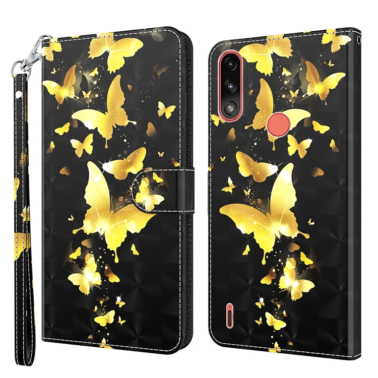 3D Painting Pattern TPU + PU Leather Phone Case, For Motorola Moto E7i Power / E7 Power, For Motorola Moto E20 / E30 / E40, For Motorola Moto G22, For Motorola Moto G30 / G20 / G10