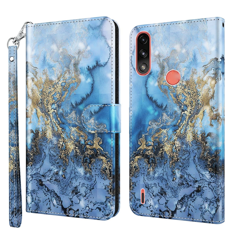 3D Painting Pattern TPU + PU Leather Phone Case, For Motorola Moto E7i Power / E7 Power, For Motorola Moto E20 / E30 / E40, For Motorola Moto G22, For Motorola Moto G30 / G20 / G10