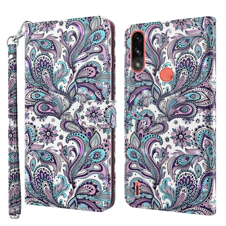 3D Painting Pattern TPU + PU Leather Phone Case, For Motorola Moto E7i Power / E7 Power, For Motorola Moto E20 / E30 / E40, For Motorola Moto G22, For Motorola Moto G30 / G20 / G10