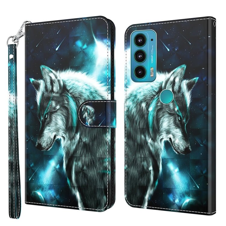 3D Painting Pattern TPU + PU Leather Phone Case, For Motorola Moto E7i Power / E7 Power, For Motorola Moto E20 / E30 / E40, For Motorola Moto G22, For Motorola Moto G30 / G20 / G10
