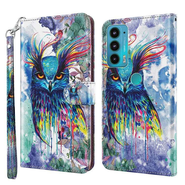 3D Painting Pattern TPU + PU Leather Phone Case, For Motorola Moto E7i Power / E7 Power, For Motorola Moto E20 / E30 / E40, For Motorola Moto G22, For Motorola Moto G30 / G20 / G10