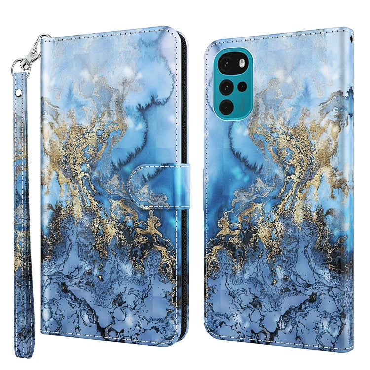 3D Painting Pattern TPU + PU Leather Phone Case, For Motorola Moto E7i Power / E7 Power, For Motorola Moto E20 / E30 / E40, For Motorola Moto G22, For Motorola Moto G30 / G20 / G10