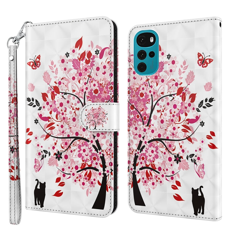 3D Painting Pattern TPU + PU Leather Phone Case, For Motorola Moto E7i Power / E7 Power, For Motorola Moto E20 / E30 / E40, For Motorola Moto G22, For Motorola Moto G30 / G20 / G10
