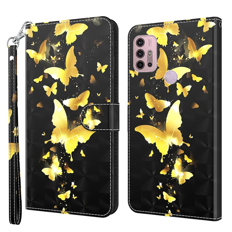 3D Painting Pattern TPU + PU Leather Phone Case, For Motorola Moto E7i Power / E7 Power, For Motorola Moto E20 / E30 / E40, For Motorola Moto G22, For Motorola Moto G30 / G20 / G10