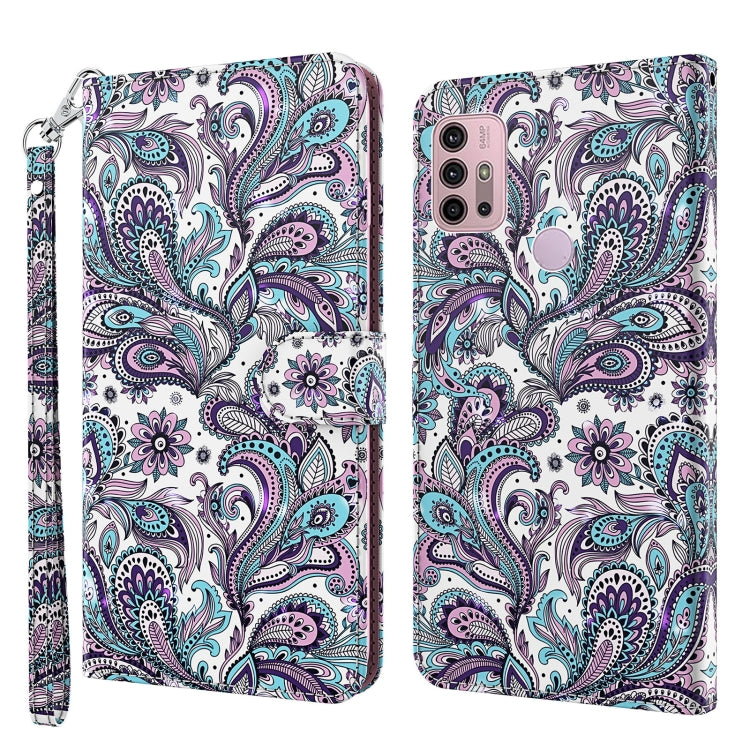 3D Painting Pattern TPU + PU Leather Phone Case, For Motorola Moto E7i Power / E7 Power, For Motorola Moto E20 / E30 / E40, For Motorola Moto G22, For Motorola Moto G30 / G20 / G10