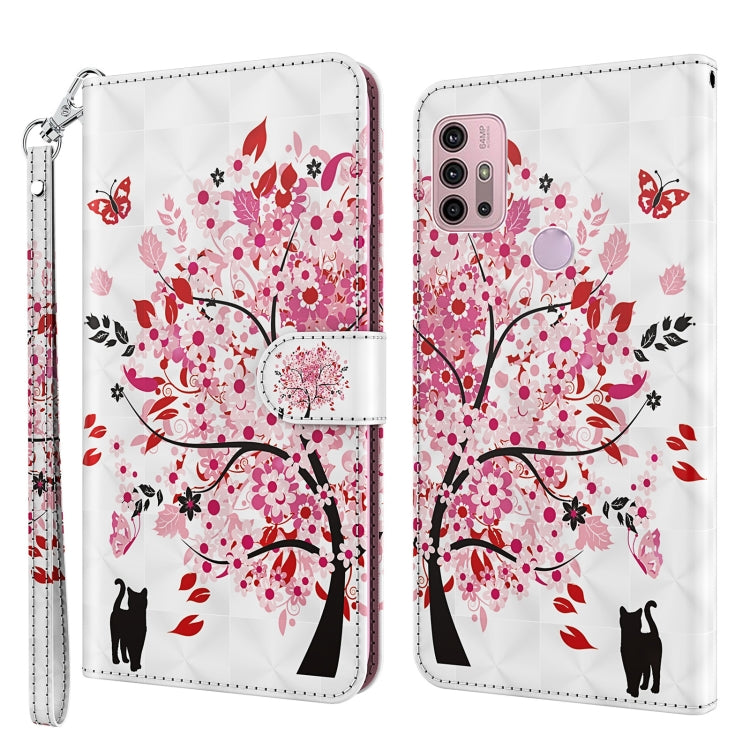 3D Painting Pattern TPU + PU Leather Phone Case, For Motorola Moto E7i Power / E7 Power, For Motorola Moto E20 / E30 / E40, For Motorola Moto G22, For Motorola Moto G30 / G20 / G10
