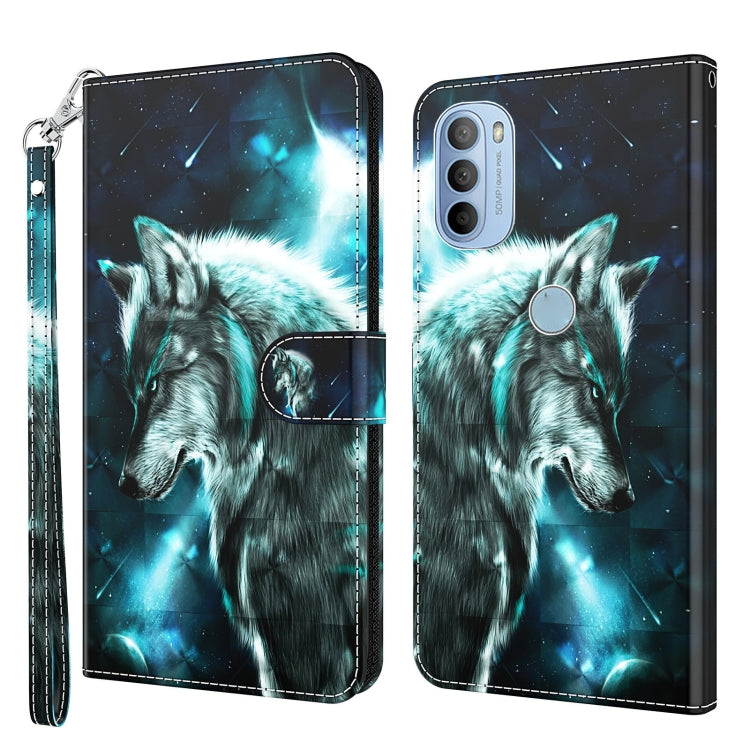 3D Painting Pattern TPU + PU Leather Phone Case, For Motorola Moto G31 / G41, For Motorola Moto G50, For Motorola Moto G51 5G, For Motorola Moto G60