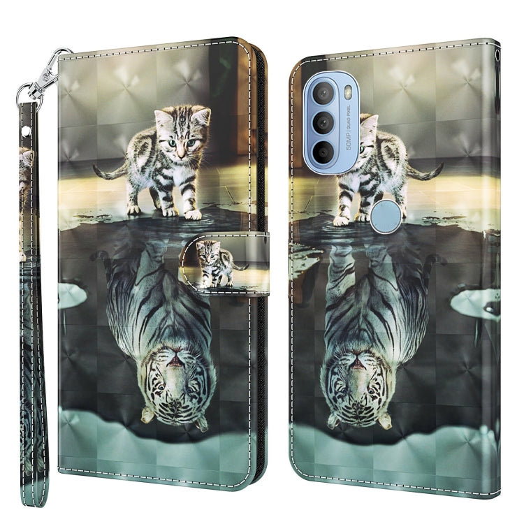 3D Painting Pattern TPU + PU Leather Phone Case, For Motorola Moto G31 / G41, For Motorola Moto G50, For Motorola Moto G51 5G, For Motorola Moto G60