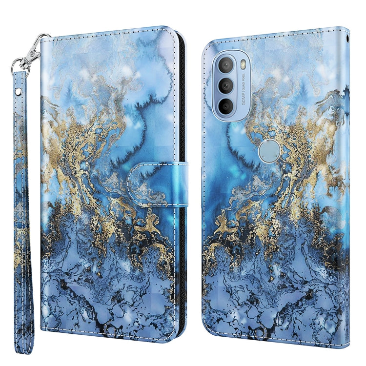3D Painting Pattern TPU + PU Leather Phone Case, For Motorola Moto G31 / G41, For Motorola Moto G50, For Motorola Moto G51 5G, For Motorola Moto G60