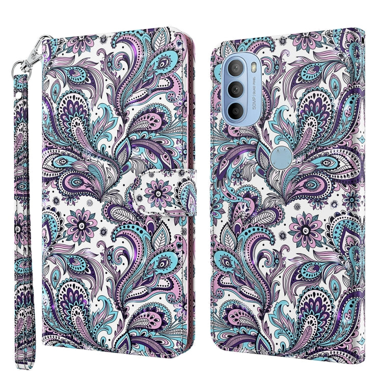 3D Painting Pattern TPU + PU Leather Phone Case, For Motorola Moto G31 / G41, For Motorola Moto G50, For Motorola Moto G51 5G, For Motorola Moto G60