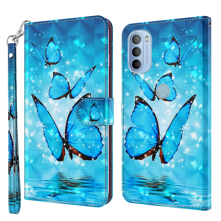 3D Painting Pattern TPU + PU Leather Phone Case, For Motorola Moto G31 / G41, For Motorola Moto G50, For Motorola Moto G51 5G, For Motorola Moto G60