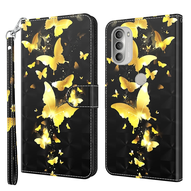 3D Painting Pattern TPU + PU Leather Phone Case, For Motorola Moto G31 / G41, For Motorola Moto G50, For Motorola Moto G51 5G, For Motorola Moto G60