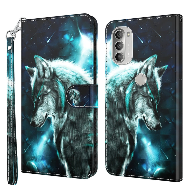 3D Painting Pattern TPU + PU Leather Phone Case, For Motorola Moto G31 / G41, For Motorola Moto G50, For Motorola Moto G51 5G, For Motorola Moto G60