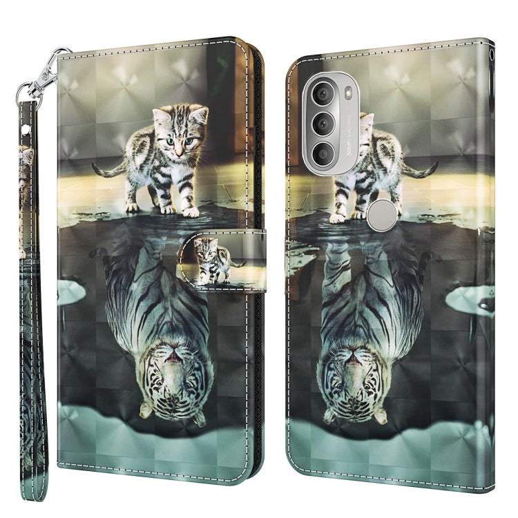 3D Painting Pattern TPU + PU Leather Phone Case, For Motorola Moto G31 / G41, For Motorola Moto G50, For Motorola Moto G51 5G, For Motorola Moto G60