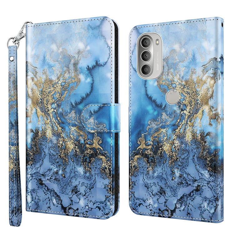 3D Painting Pattern TPU + PU Leather Phone Case, For Motorola Moto G31 / G41, For Motorola Moto G50, For Motorola Moto G51 5G, For Motorola Moto G60