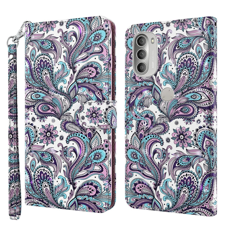 3D Painting Pattern TPU + PU Leather Phone Case, For Motorola Moto G31 / G41, For Motorola Moto G50, For Motorola Moto G51 5G, For Motorola Moto G60
