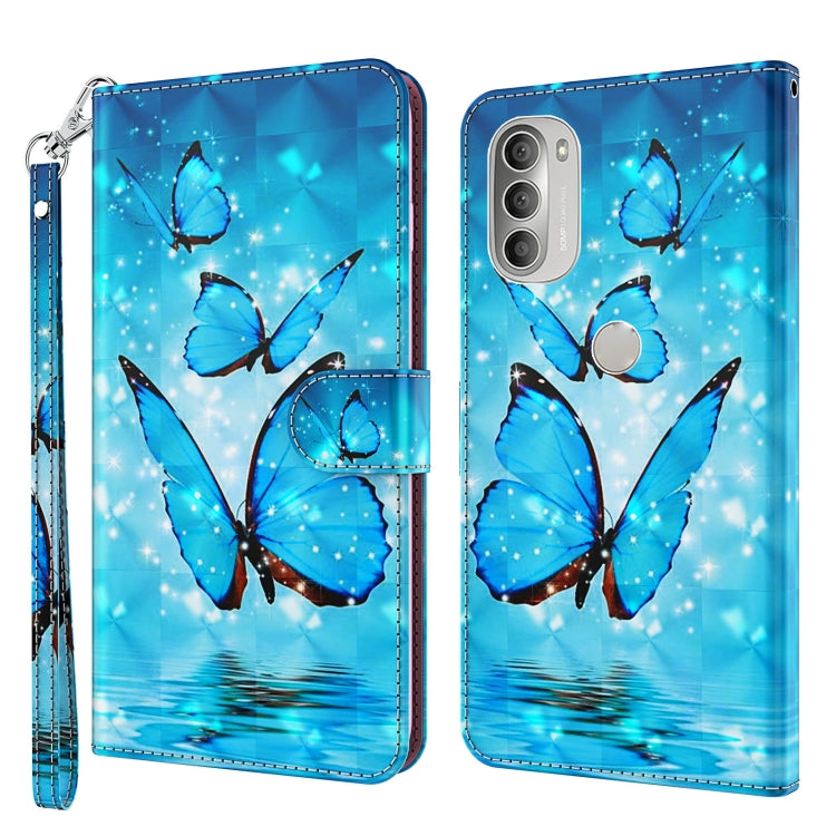 3D Painting Pattern TPU + PU Leather Phone Case, For Motorola Moto G31 / G41, For Motorola Moto G50, For Motorola Moto G51 5G, For Motorola Moto G60