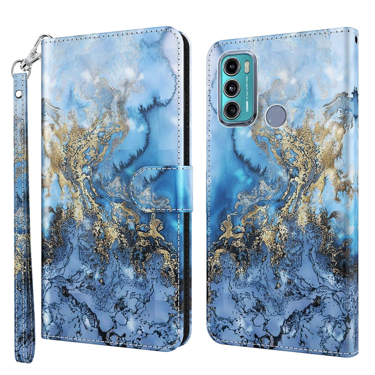 3D Painting Pattern TPU + PU Leather Phone Case, For Motorola Moto G31 / G41, For Motorola Moto G50, For Motorola Moto G51 5G, For Motorola Moto G60