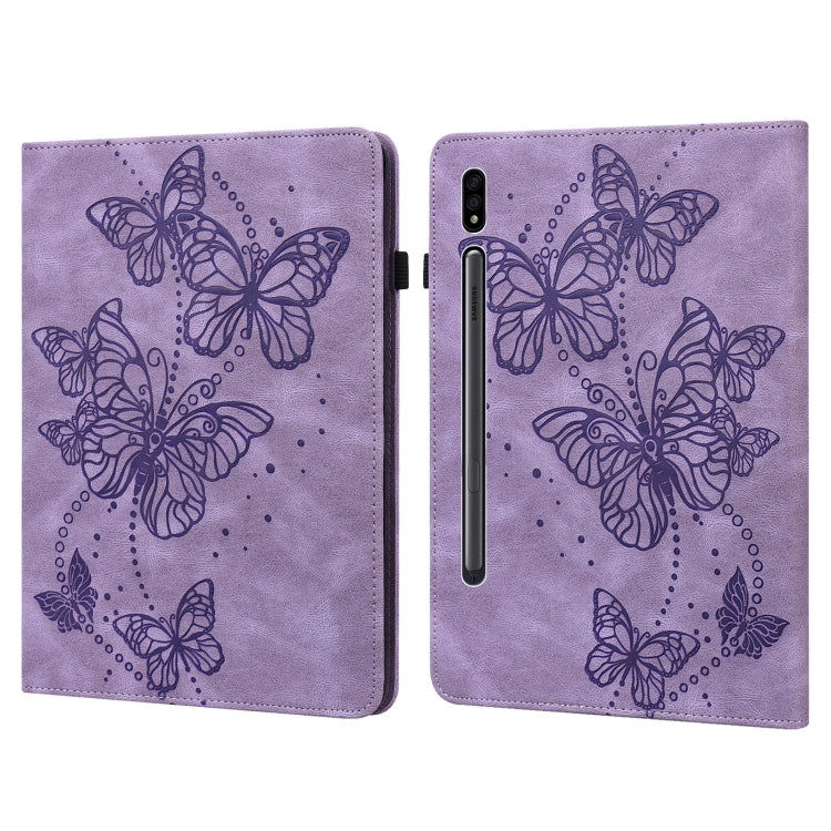 Embossed Butterfly Pattern Leather Tablet Case, For OPPO Pad 11 inch 2022, For Realme Pad 10.4 inch, For Samsung Galaxy Tab A8 10.5 2021, For Samsung Galaxy Tab S8, For Lenovo Legion Y700, For Lenovo Tab K10, For Lenovo Tab P11 Plus
