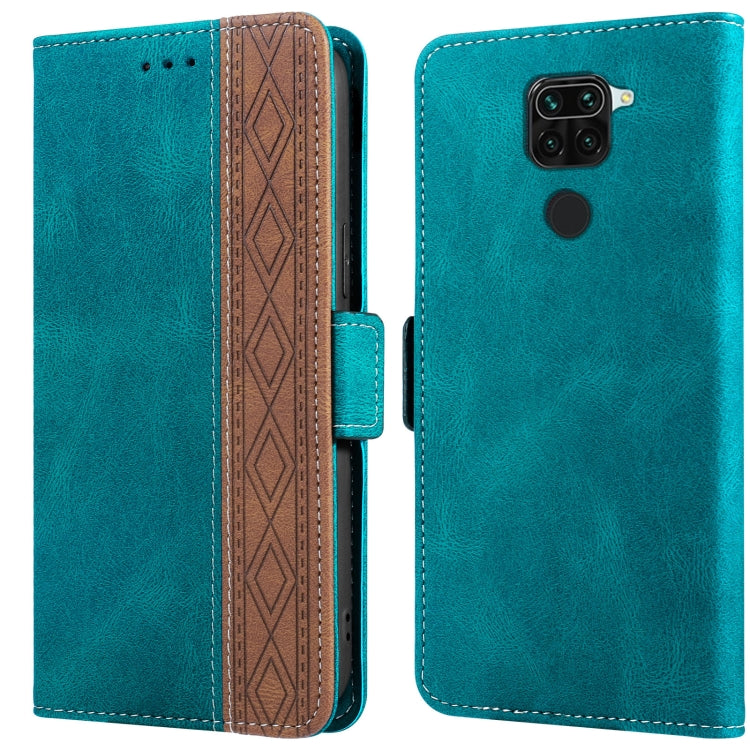 Stitching Side-Magnetic RFID Leather Phone Case, For Xiaomi Redmi 9, For Xiaomi Redmi 9A, For Xiaomi Redmi 9C, For Xiaomi Redmi 9T, For Xiaomi Redmi Note 9 Pro 4G / 9S, For Xiaomi Redmi Note 9 / 10X, For Xiaomi Redmi Note 9T 5G                         ...