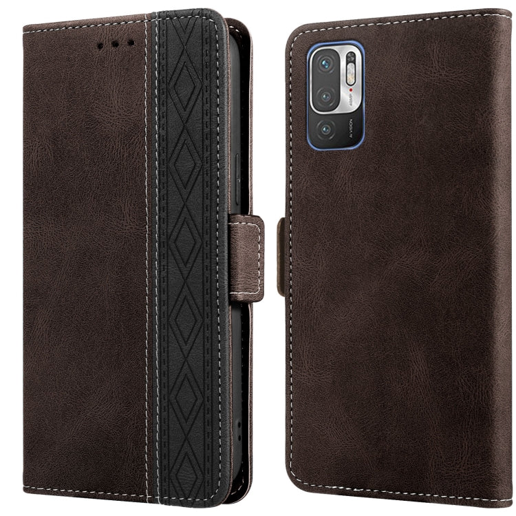 Stitching Side-Magnetic RFID Leather Phone Case, For Xiaomi Redmi 9, For Xiaomi Redmi 9A, For Xiaomi Redmi 9C, For Xiaomi Redmi 9T, For Xiaomi Redmi Note 9 Pro 4G / 9S, For Xiaomi Redmi Note 9 / 10X, For Xiaomi Redmi Note 9T 5G                         ...