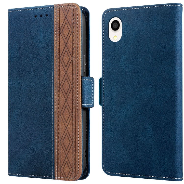 Stitching Side-Magnetic RFID Leather Phone Case, For Samsung Galaxy A02, For Samsung Galaxy A02s, For Samsung Galaxy A03s 166mm, For Samsung Galaxy A12 5G, For Samsung Galaxy A13 4G, For Samsung Galaxy A13 5G, For Samsung Galaxy A22 5G                 ...