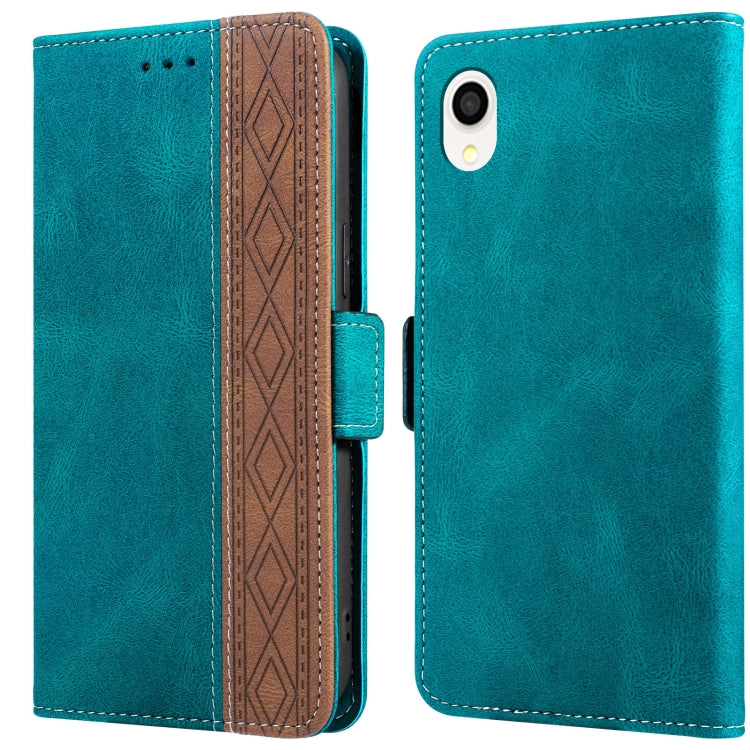 Stitching Side-Magnetic RFID Leather Phone Case, For Samsung Galaxy A02, For Samsung Galaxy A02s, For Samsung Galaxy A03s 166mm, For Samsung Galaxy A12 5G, For Samsung Galaxy A13 4G, For Samsung Galaxy A13 5G, For Samsung Galaxy A22 5G                 ...