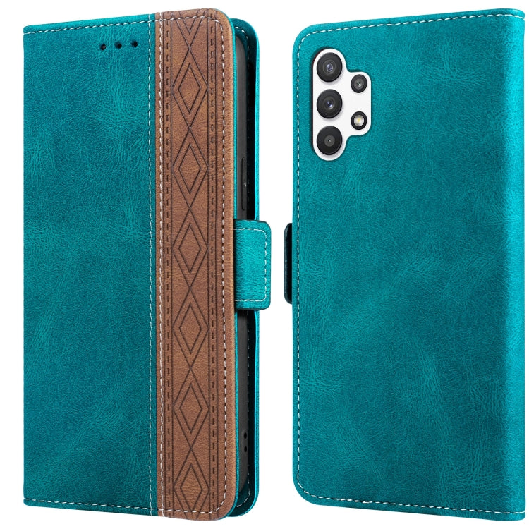 Stitching Side-Magnetic RFID Leather Phone Case, For Samsung Galaxy A02, For Samsung Galaxy A02s, For Samsung Galaxy A03s 166mm, For Samsung Galaxy A12 5G, For Samsung Galaxy A13 4G, For Samsung Galaxy A13 5G, For Samsung Galaxy A22 5G                 ...
