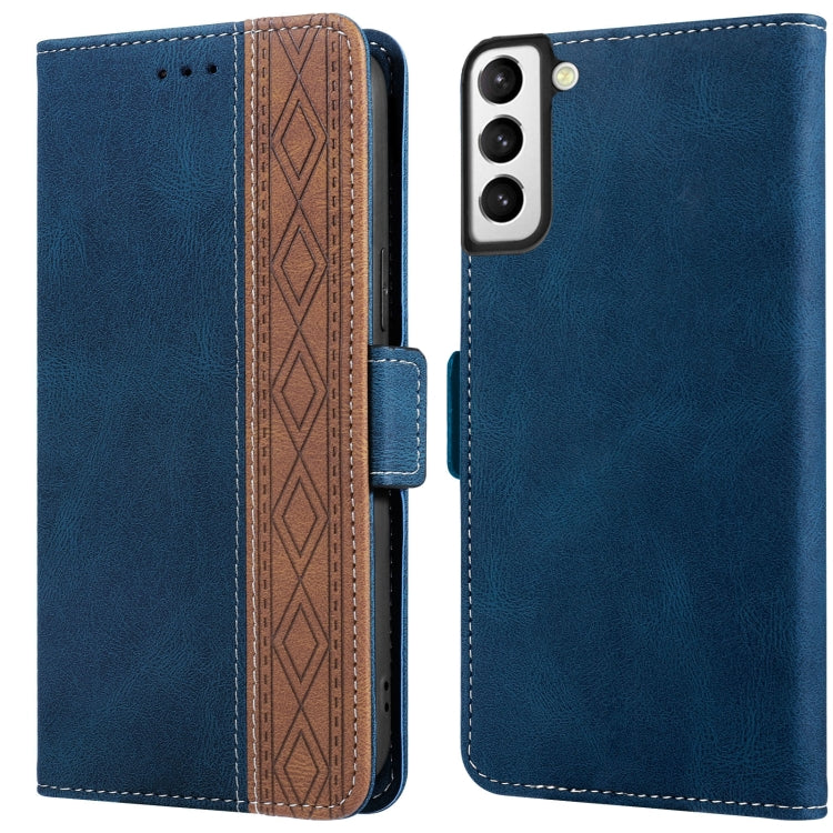 Stitching Side-Magnetic RFID Leather Phone Case, For Samsung Galaxy S22 5G, For Samsung Galaxy S22+ 5G, For Samsung Galaxy S22 Ultra 5G