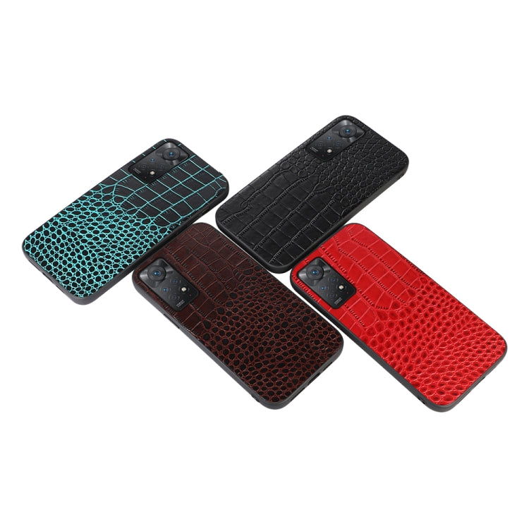 Crocodile Top Layer Cowhide Leather Case, For Xiaomi Redmi Note 11 Pro Global, For Samsung Galaxy A23 4G, For Samsung Galaxy A33 5G, For Samsung Galaxy A53 5G, For Samsung Galaxy A73 5G