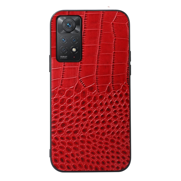 Crocodile Top Layer Cowhide Leather Case, For Xiaomi Redmi Note 11 Pro Global, For Samsung Galaxy A23 4G, For Samsung Galaxy A33 5G, For Samsung Galaxy A53 5G, For Samsung Galaxy A73 5G