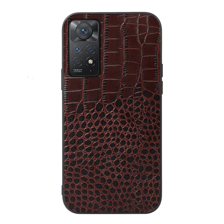 Crocodile Top Layer Cowhide Leather Case, For Xiaomi Redmi Note 11 Pro Global, For Samsung Galaxy A23 4G, For Samsung Galaxy A33 5G, For Samsung Galaxy A53 5G, For Samsung Galaxy A73 5G