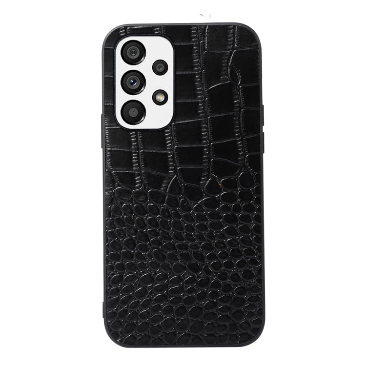 Crocodile Top Layer Cowhide Leather Case, For Xiaomi Redmi Note 11 Pro Global, For Samsung Galaxy A23 4G, For Samsung Galaxy A33 5G, For Samsung Galaxy A53 5G, For Samsung Galaxy A73 5G